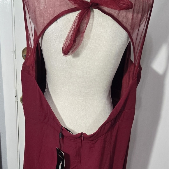 Ever PrettyPlus Size Sleeveless High Slit Formal Chiffon Dress NWT Sz 26 - Picture 13 of 14